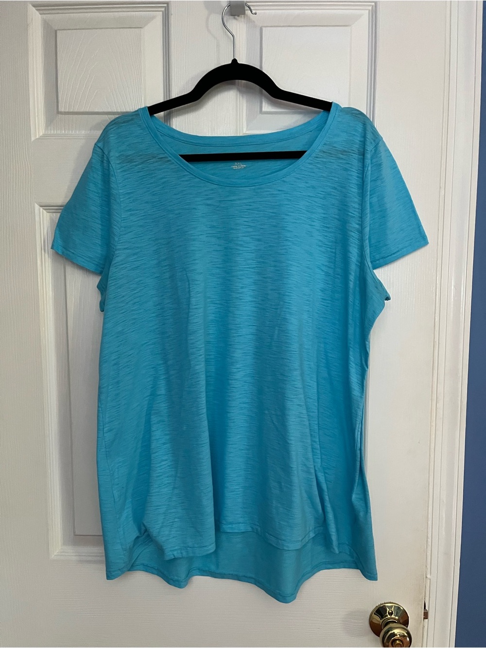 Lilly Pulitzer Etta Short Sleeve Scoop Neck Tee in Aqua